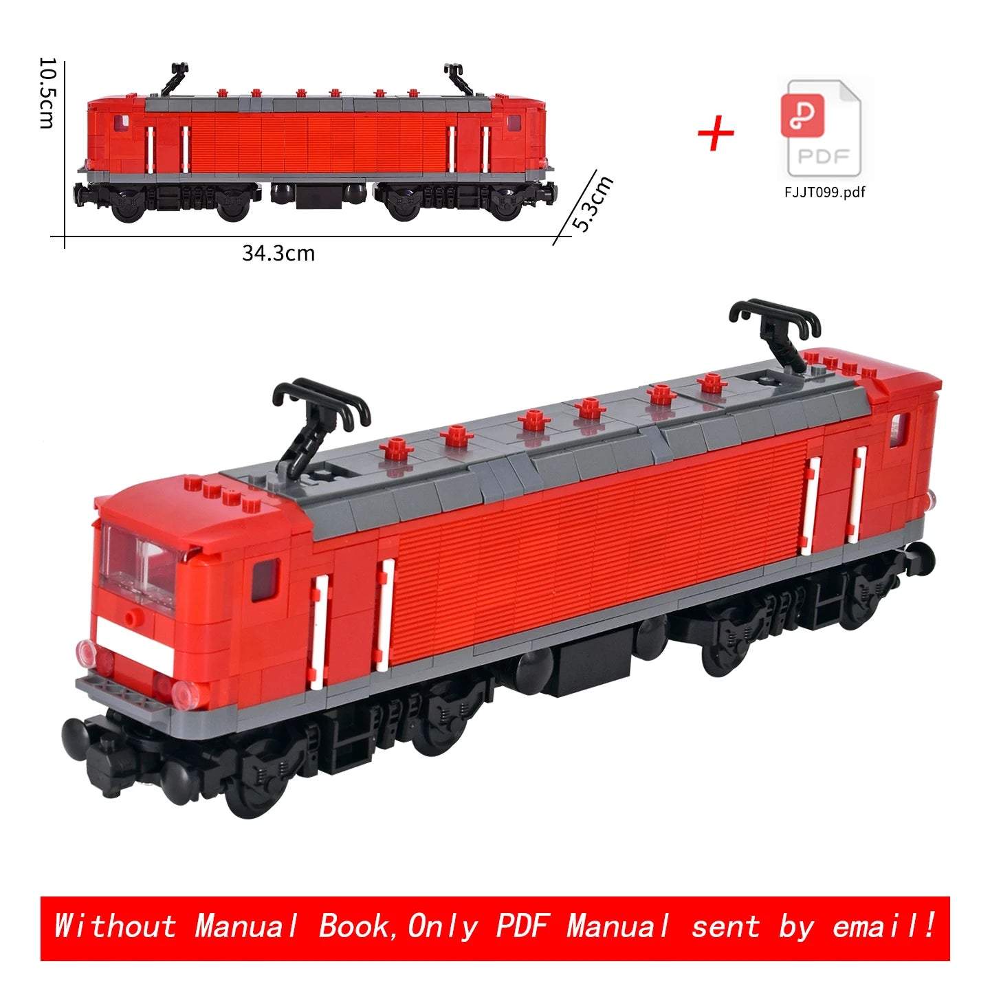 26cm Retro Double-Deck Passenger Train Car Building Blocks Model Green Gray Classic Train Display Toy for Hobbyists