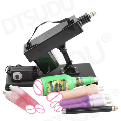 Female Sex Machine with Dildo and Masturbation Cup, Hands-Free G-Spot Clitoral Stimulation, Adult Sex Machine