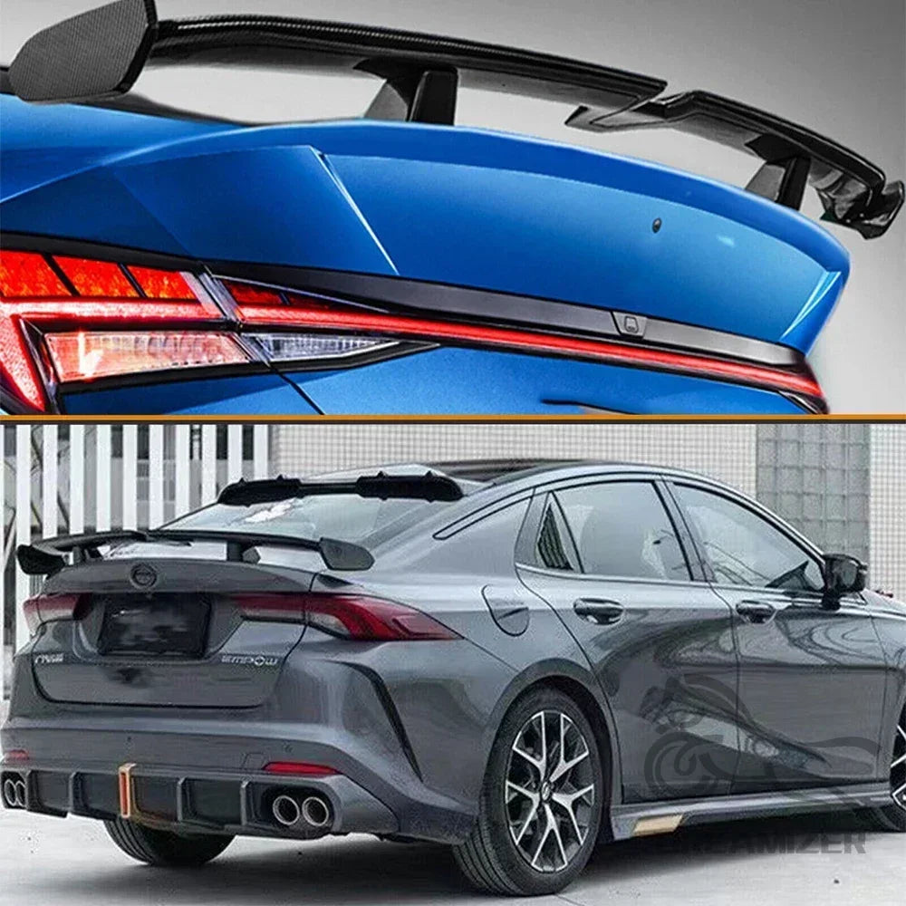 Universal Rear Spoiler MG6 PRO Style ABS Racing Spoiler Wing Rear Trunk Spoiler Wing Lid Tail Hatchback Sedan Coupe Convertible