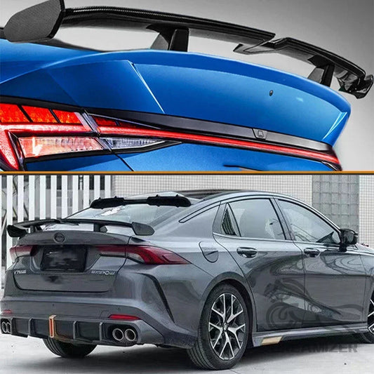Universal Rear Spoiler MG6 PRO Style ABS Racing Spoiler Wing Rear Trunk Spoiler Wing Lid Tail Hatchback Sedan Coupe Convertible