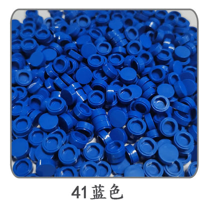 900pcs 52 Colors City Building Blocks Flat Tile 1x1 Round Bricks DIY Enlighten Blocks Parts 98138 Blocks for Children Boys Girls