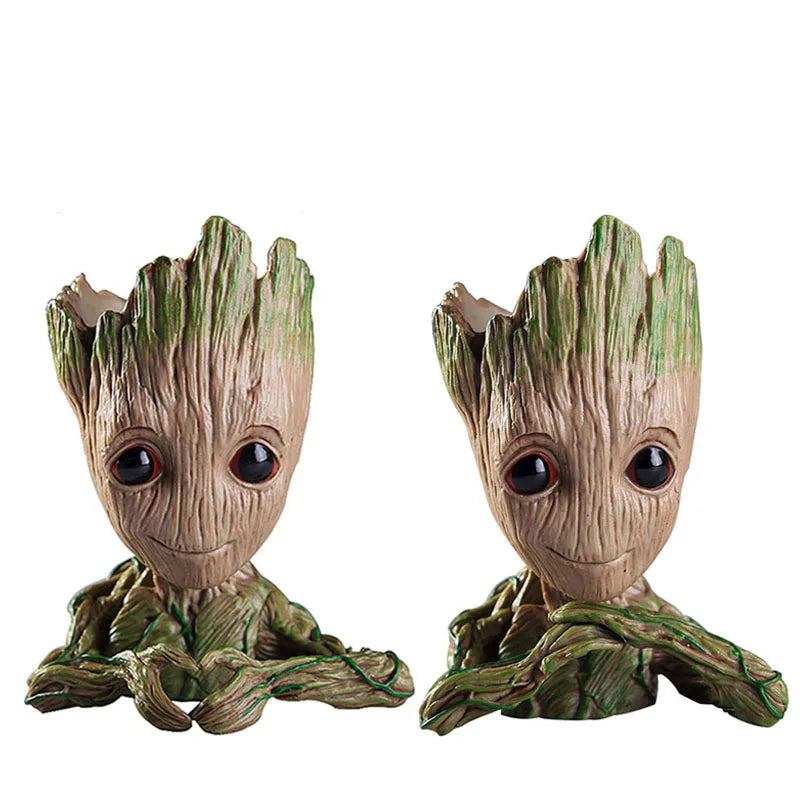 Groot Flower Home Decoration Vases Multifunction Groot Flower Pot Ornaments Arrangement Action Character Figurine Pen Holder