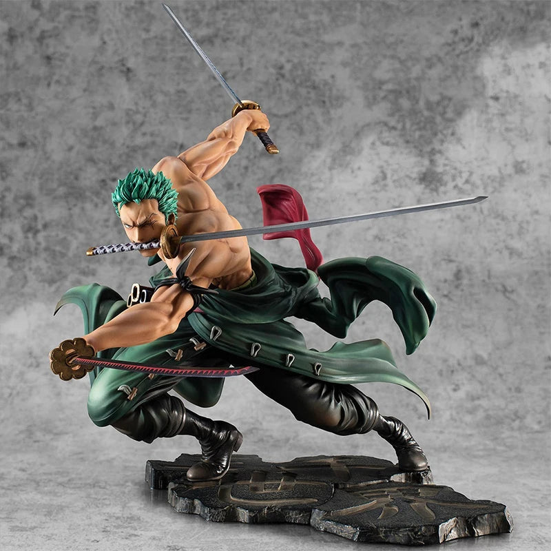 Zoro Figurine One Piece Three Thousand Worlds Anime Figurine Model Decoration Peripheral Trendy Toy Three-Sword Style Ashura