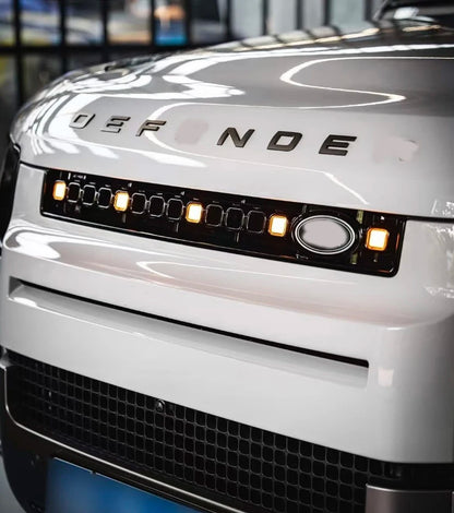 Car Ventilation Grille Front Bumper Grill With Led Dynamic Running Light OCTA for Land Rover Defender 20-25 90 110 130