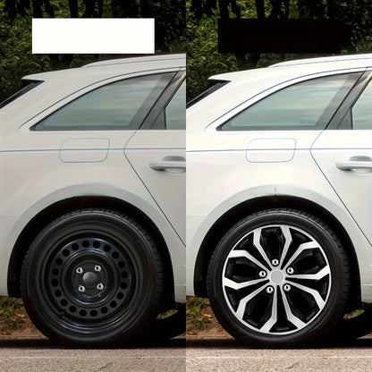 4PCS R14 Inch  Car Wheel Cover  Car Tire Accessory Hubcap Hubcap Universal Auto Replacement Hub Caps Iron Steel Wheel Rim Cover