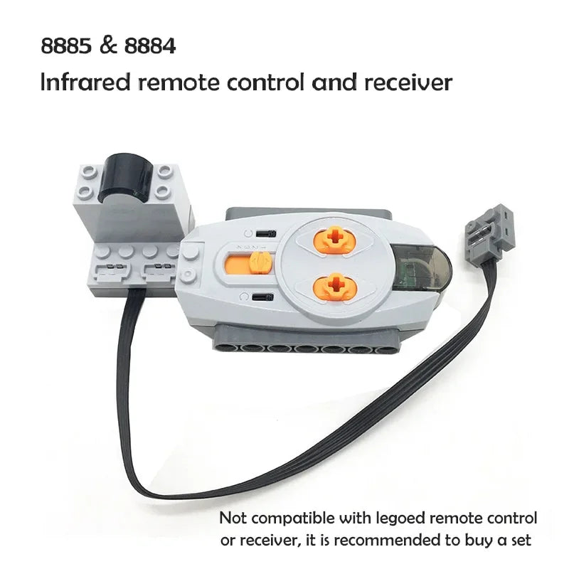 New Blocks Technical Parts Motor Servo Set MOC High-Tech PF Model Servo Bricks Accessories Multi-Function Power 8882 883 884 85