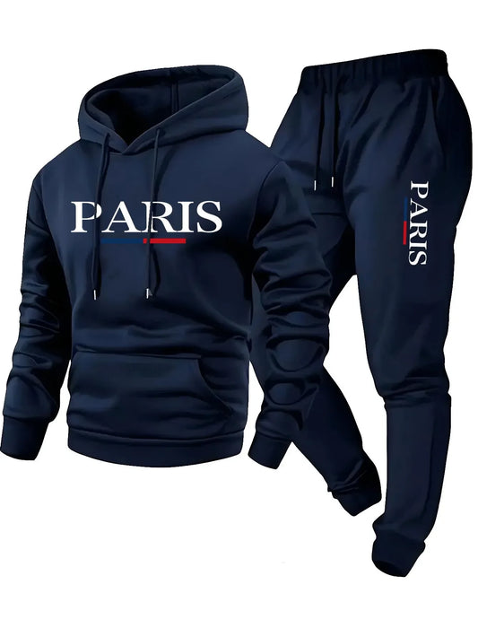 Fashion Men's Hoodie Gift 2-piece Set High Quality Men's Daily Leisure Sports Slow Running House Outdoor Hoodie