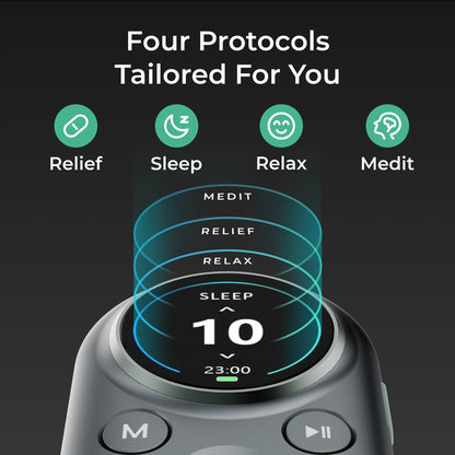 ZenoWell Luna Vagus Nerve Stimulation, Sleep Aid Device, Deep Calm, Relaxation, Meditation and Drug-free Intervention for Pain