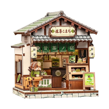 CUTEBEE Book Nook Kit DIY Wooden Doll House Miniature Model for Amazing Gifts Japanese Style