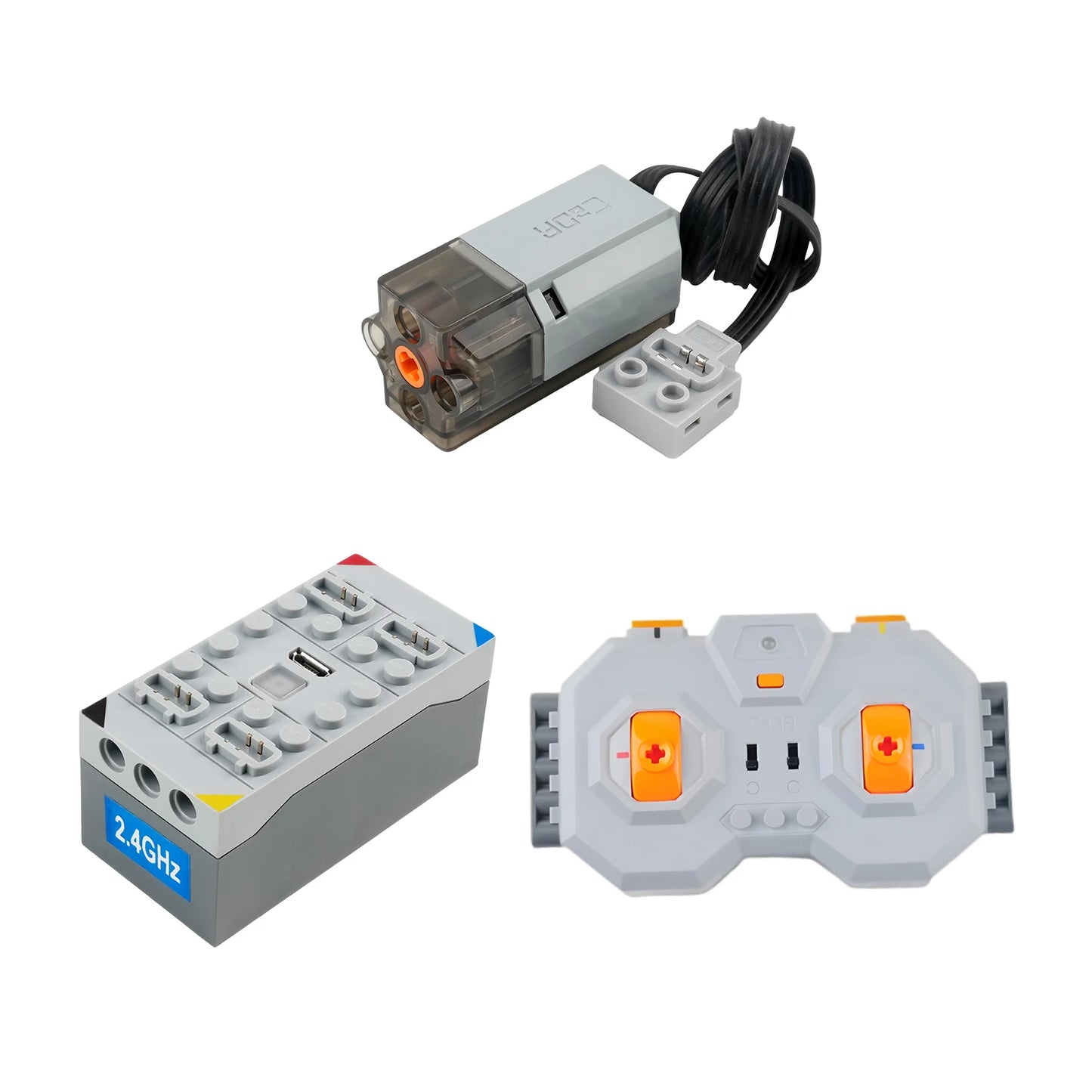 CaDA Technical L Motor Parts Upgrade Motor Remote Controller Car Model Power Building Blocks Mechanical Compatible with Legoeds