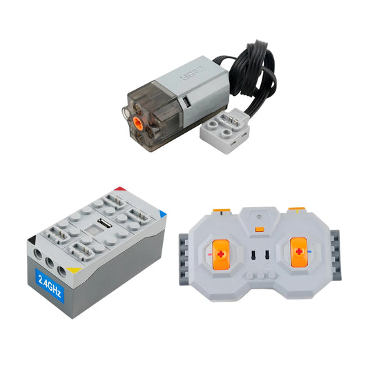 CaDA Technical L Motor Parts Upgrade Motor Remote Controller Car Model Power Building Blocks Mechanical Compatible with Legoeds