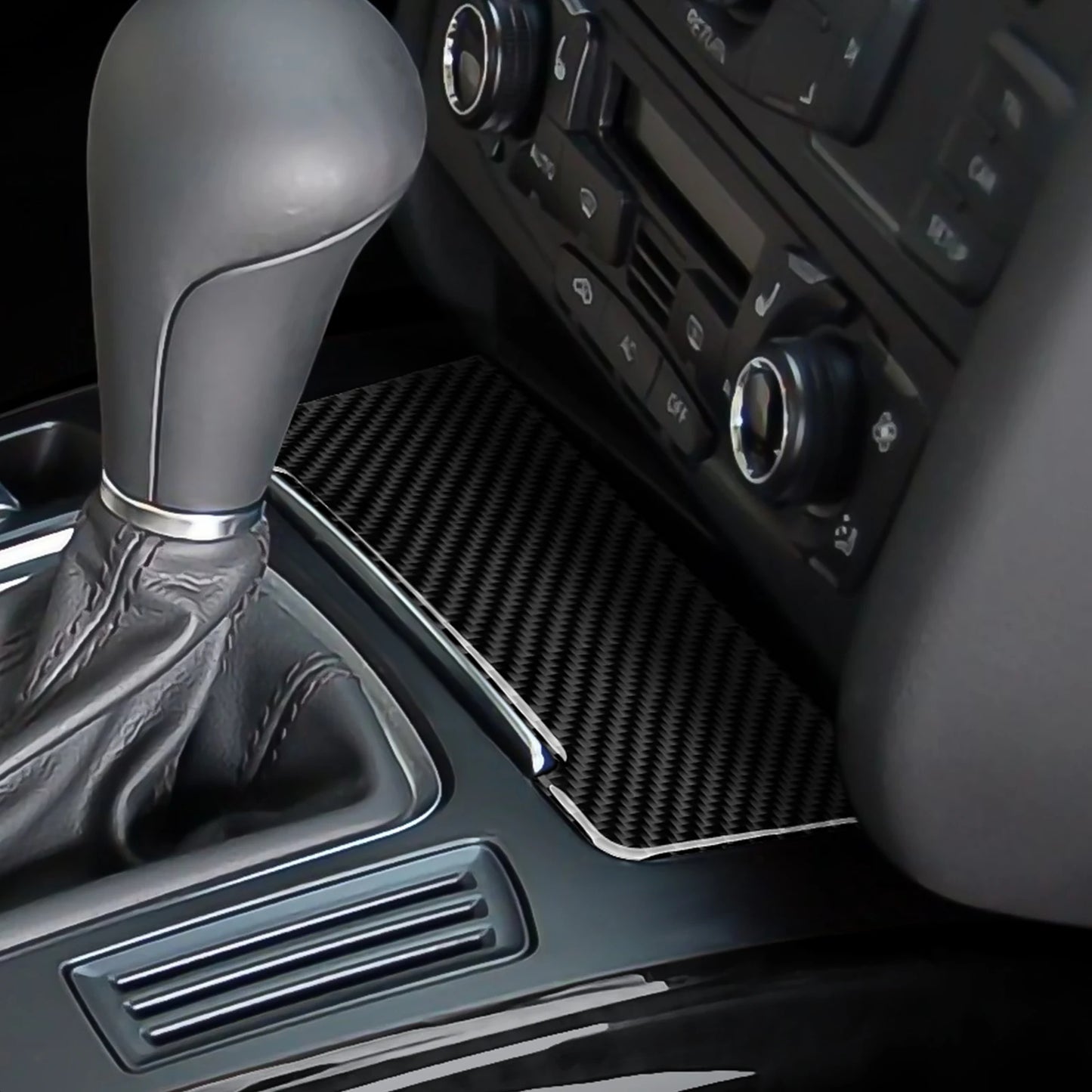 Car Center Console Gear Shift Panel Set, For Audi A4 S4 RS4 A5 S5 RS5 (2007-2016) Carbon Fiber Interior Sticker Trim Accessories
