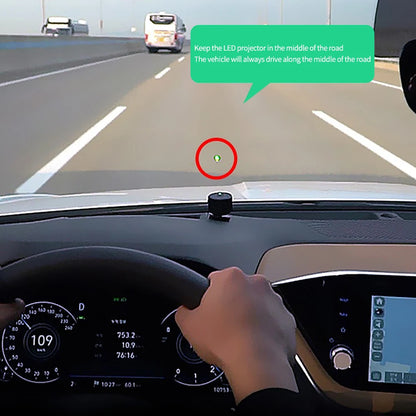 Universal Car Lane Departure Warning Assist System LED Offset Auxiliary Light Anti-collision Anti-pressure Line Safety Driving