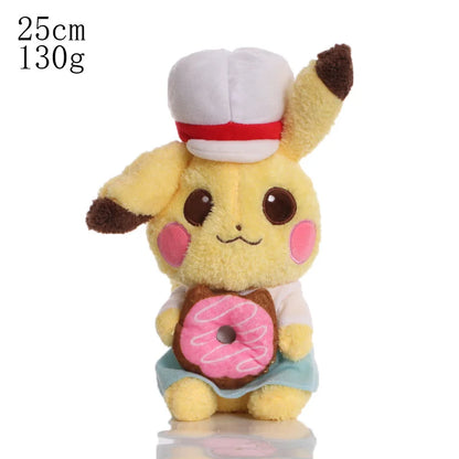 Pokemon Mega Dragonite Holding Dratini Sleeping Vaporeon Flareon Initial Pikachu Peluche Riding Gyarados Lapras Plush Doll