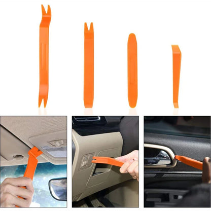 Automobile disassembly tools, plastic lifting plates, prying plates, interior panel clips, disassembly and assembly screwdrivers