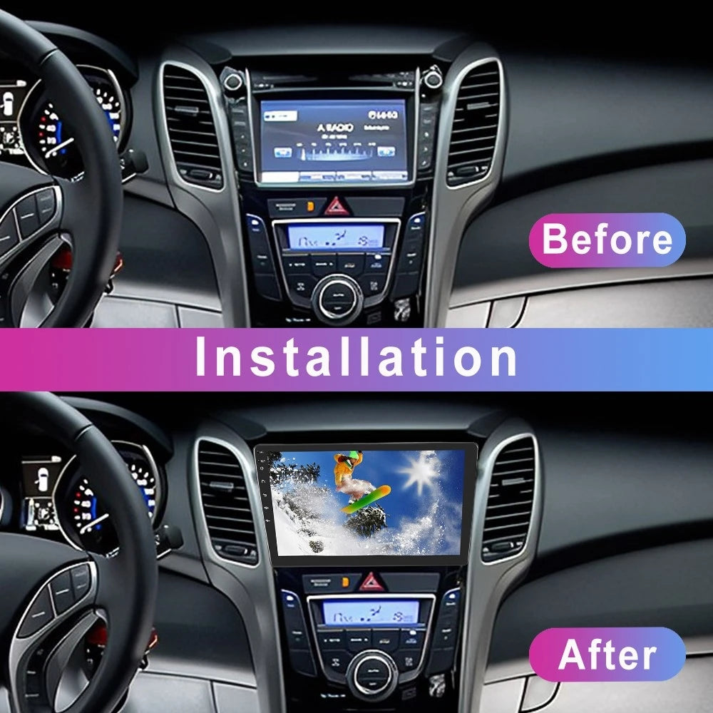 4+64GB Car Radio GPS Head Unit Android 13.0 Carplay For Hyundai i30 GD 2011-2017 2 Din GPS Multimedia Smart car systems
