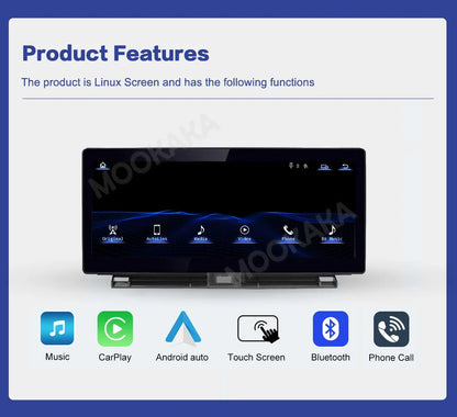 Linux Car stereo CarPlay FOR Lexus RX RX200 RX270 RX300 RX350 RX400h RX450h 2009-2021 Car Radio GPS navi player HD touch screen