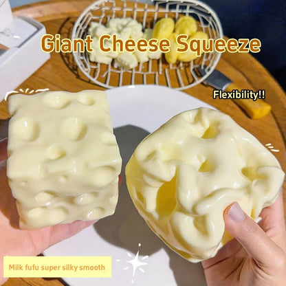 6CM Simulation Cheese Squishy Stress Relief Toy Slow Rising Moldable Venting GiantASMRSensory Anti-Stress Toy Holiday Gift Sloth