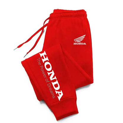 New Honda autumn and winter casual fashion cotton jogging pants, running fitness pants, winter pants, men's winter pants