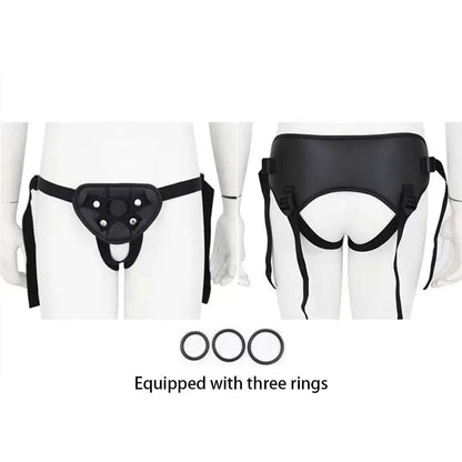 Adjustable Waist And Thigh Soft Leather Strap-On Dildo Harness Adult Sex Toy for Women Pegging Comfortable Wear Pants for Dildos