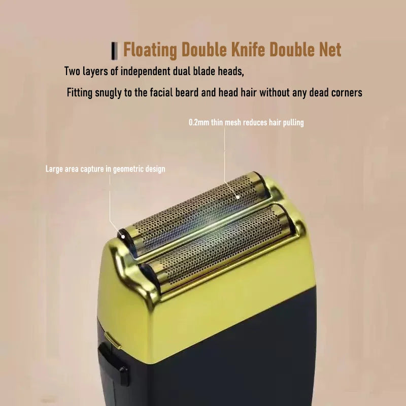 POP Barbers P620 11000RPM Black Gold Whitening Device Oil Head Gradient Bald Artifact Hair Salon Special Trimming Shaver
