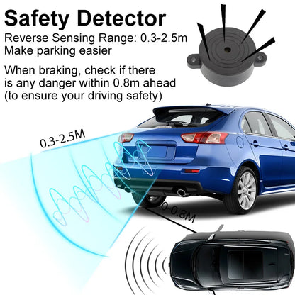 Universal 8 Sensor Parking Kit 22mm 12V Car Truck Buzzer Alarm Reverse Backup Radar Detection System