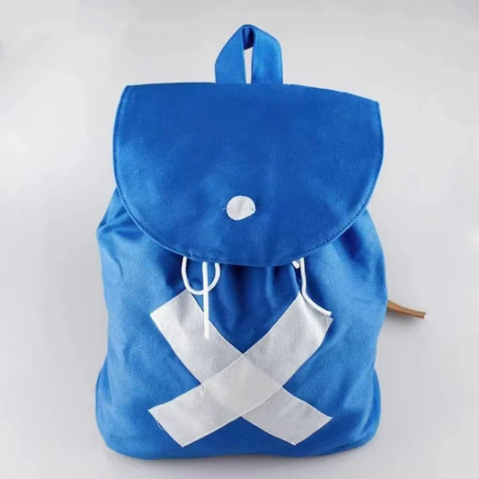 New One Piece Anime Canvas Backpack Tony Tony Chopper Figures Cosplay School Shoulder Bag Teenagers Gift Drawstring Pocket