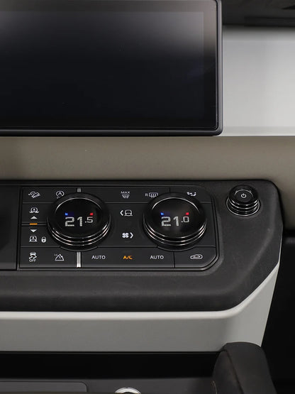 cheya Car central control air conditioner volume knob decorative cover For Land Rover Defender 110 2020+ Aluminum accessories