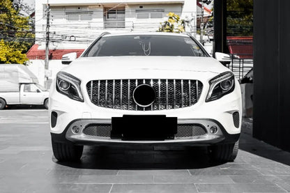 XVIP Chrome Diamonds Style Racing Grille For Mercedes Benz GLA-Class X156 GLA180 GLA200 GLA250 2014-2016 GTR Style Bumper Grille