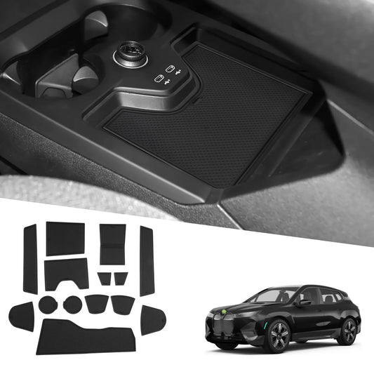 LFOTPP Car Door Groove Mat for BMW iX I20 EV 2022 2023 2024 2025 Anti-Slip Door Gate Slot Pats Auto BMW iX I20 2025 Accessories