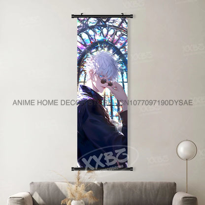 Jujutsu Kaisen Anime Poster Room Canvas Print Hanging Painting Wall Art Megumi Fushiguro Scrolls Picture Home Decoration Mural