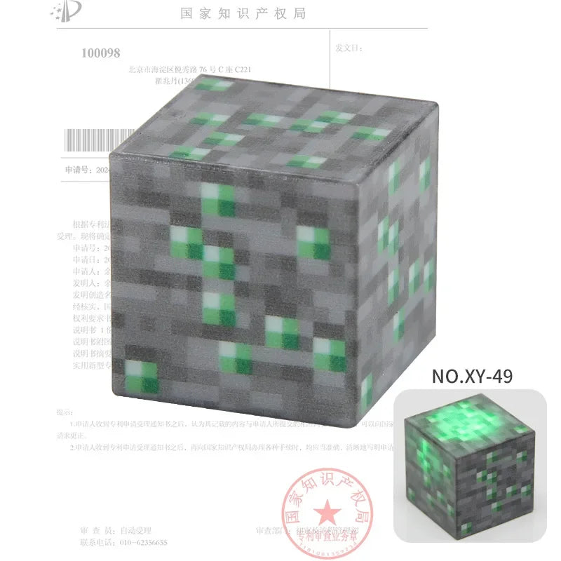 2CM Light-up Magnetic Square Building Blocks Replacement Parts DIY Educational Assembly Street Scene Lamp Bricks Kid Toy