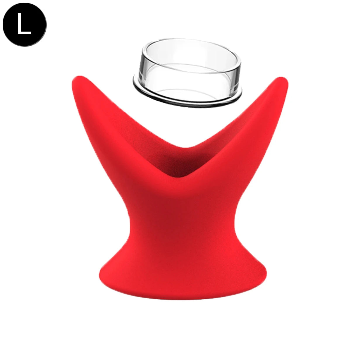 Soft Silicone Hollow Anal Plug, Stretchy Open Tunnel Butt Plug Dilator for Anal Training Stretching Enema Play, Comfortable Base