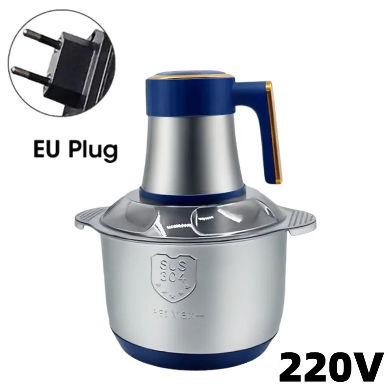 Electric Food Meat Grinder,  304 Stainless Steel Container 5L Food Mixer for Fruits/Meat//Fish/Veggie/Baby Food Kitchen Blenders