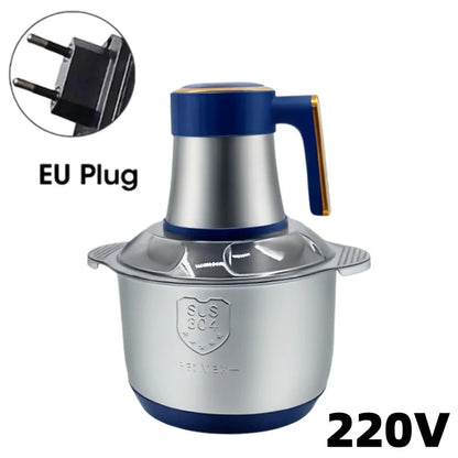 Electric Food Meat Grinder,  304 Stainless Steel Container 5L Food Mixer for Fruits/Meat//Fish/Veggie/Baby Food Kitchen Blenders