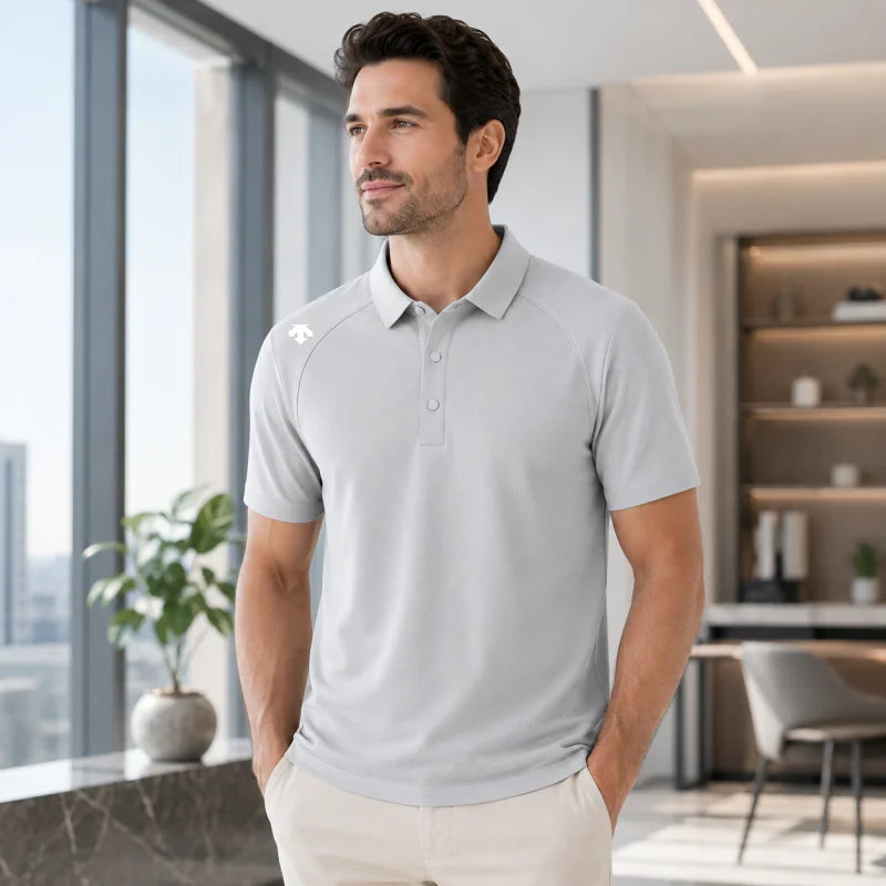 men's new summer brand short sleeves seamless polo shirt lapel printing high quality patchwork t-shirt leisure sports men's wear