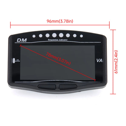 Universal Car LCD Digital Gauge 5 In 1 Tachometer Oil Pressure Sensor Volt Voltmeter Water Temperature Fuel Gauge 12V/24V