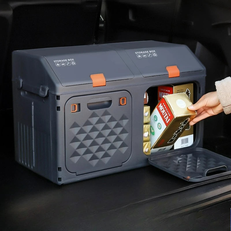 Bevel Car Trunk Storage Box Outdoor Camping Box Foldable Storage Box Camping Finishing Box