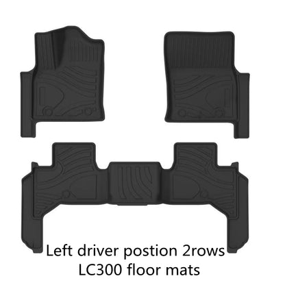 Use for Toyota Land Cruiser LC300 car carpet LC300 floor foot Mats Full Set Fit For LC300 waterproof floor mat LC300 floor mats