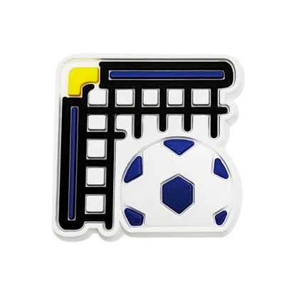 22-100Pcs Soccer is My Life PVC Shoe Accessories Sports Boys Girls Clog Button Charms Fit Popular Birthday Gifts
