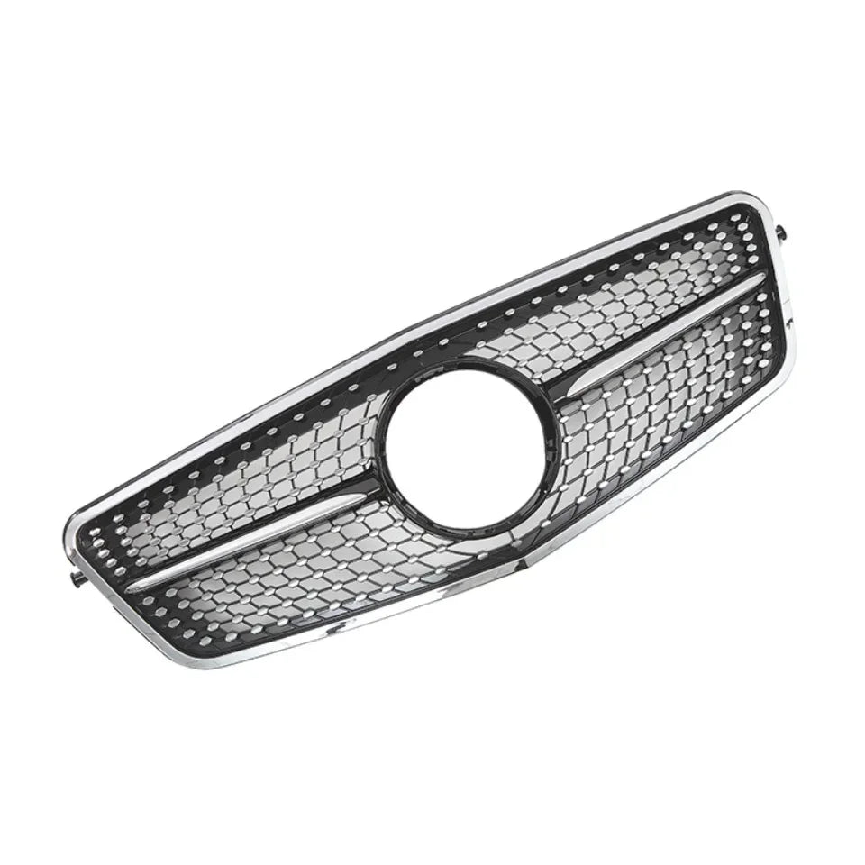 XVIP Chrome Black Diamonds Style Front Racing Grille For Mercedes Benz E-Class W212 E250 E300 E350 E500 2010-2013 Bumper Grilles