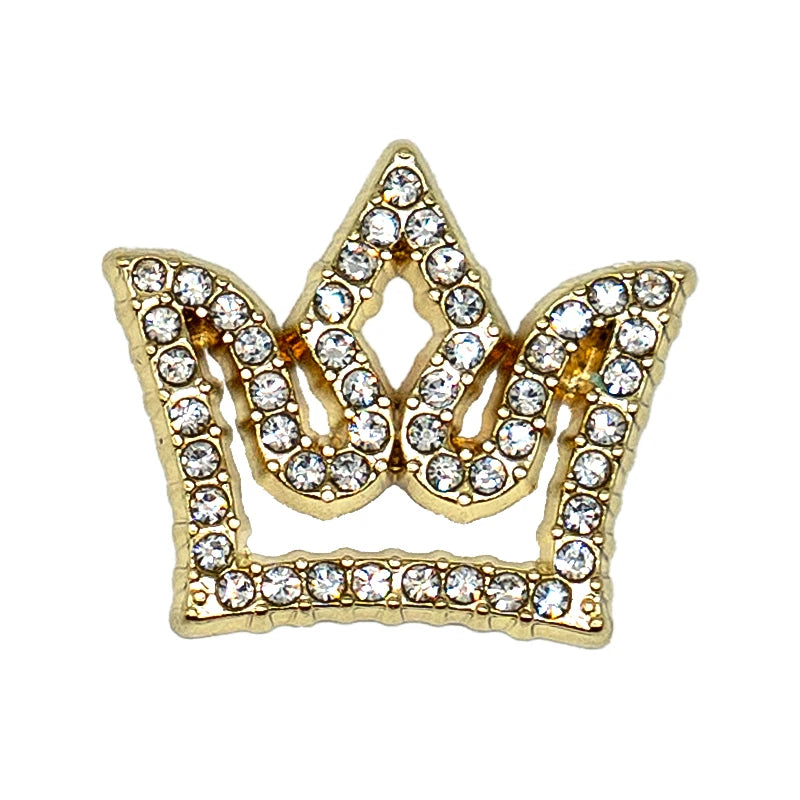 1pcs Designer Golden Crown Metal Shoe Charms Sea Star Shell Luxury Decorations for Shoe Accessorie Heart Pins for Women Girls