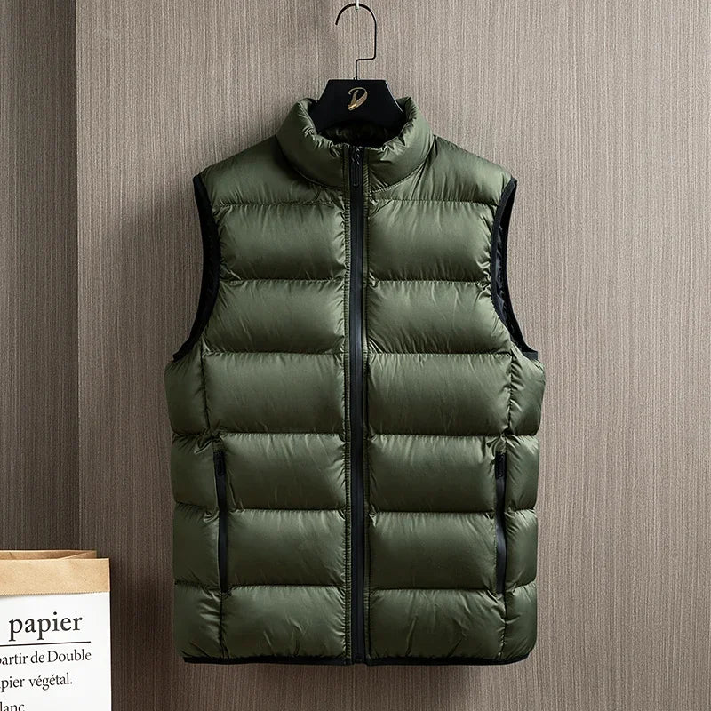 Fashion Warm Running Wear Anti Pilling Anti Fading Warm Down Coats Parkas Goose Down Men Down Jacket Warm Down Cotton Vest
