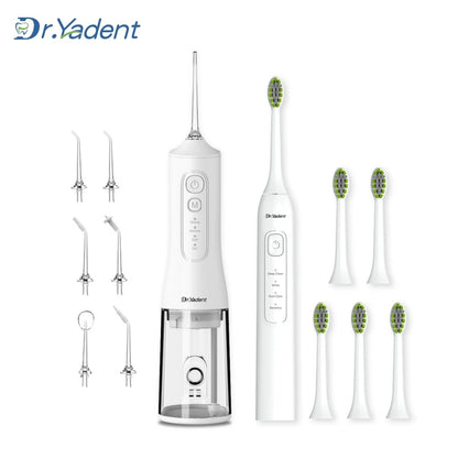 Dr.Yadent YD05+YD06 Gift Set Electric Toothbrush&Oral Irrigator Combo Budget Pick for Thanksgiving Oral Care Deep Cleaning Set