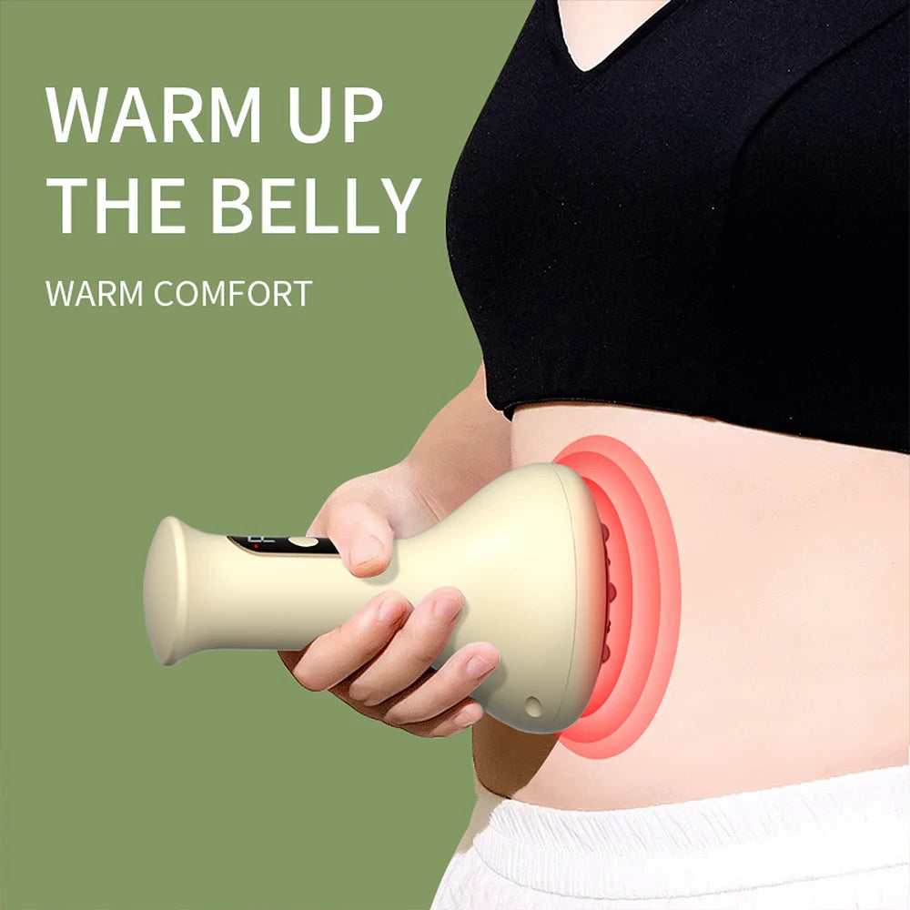 Smart Cupping Massage Machine 9 Levels Vacuum Suction Cup Chinese Meridian Cans Red Light Heating Jars Body Cellulite Scraping