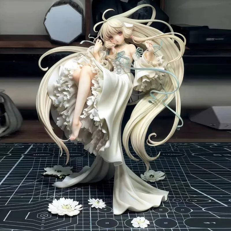 Anime Chobits Chi Figure Pvc Collectible Statue Bishoujo Ornament For Home Desktop Display For Anime Collection Enthusiasts