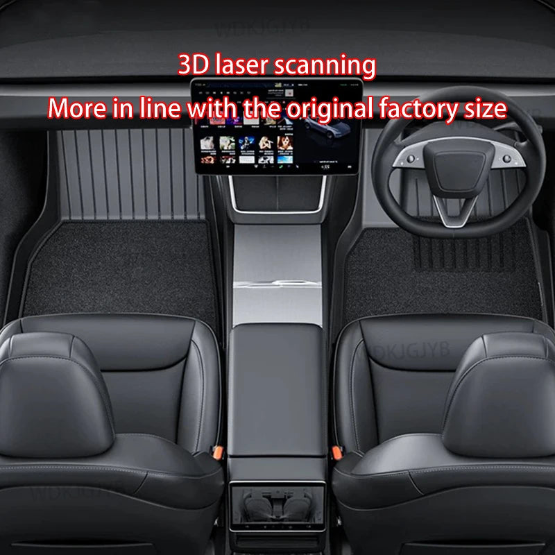 RHD Car Floor Mats For Tesla Model YL Launch2026 Luggage Mat Set Four Seasons Waterproof Anti-slip Trunk Mat Model YL Floor Mats