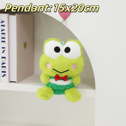 Cartoon Kero Kero Keroppi Plush Toy Lovely Stuffed Big Eyed Frog Plushies Cute Anime Soft Cuddly Doll Sofa Bed Home Decor Gifts