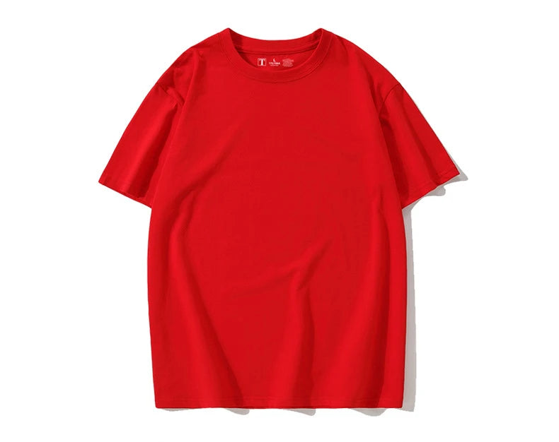Simple White Oversize T-shirts For Women Cotton Summer Green T Shirts Women Short Sleeve Loose Blue T Shirt Women Yellow Top Tee