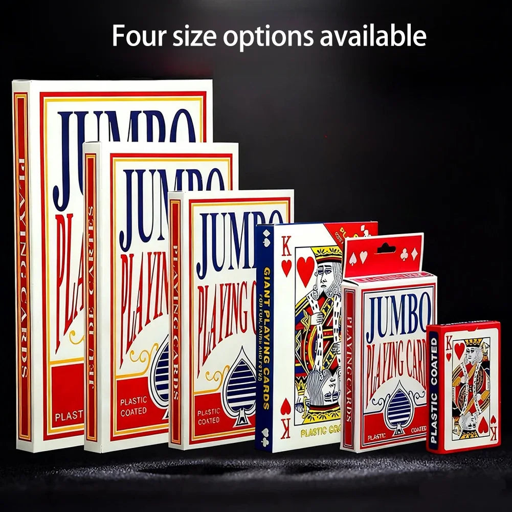 2/4/6/9x Larger 54 Cards Super Jumbo Oversized Playing Cards Birthday Party Favors Adult and Family Board Games Photo Props